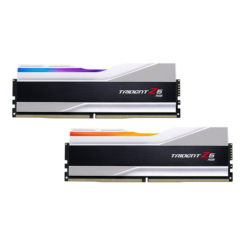 G.Skill 32GB (2x16GB)  Trident Z5 RGB DDR5-5600 CL36 (36-36-36-76) RAM Kit Silber | 04713294229236