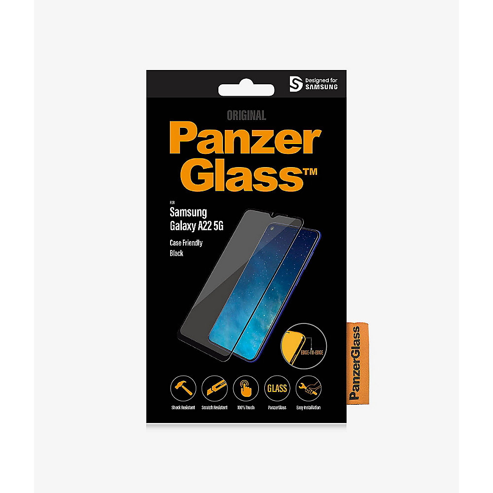 PanzerGlass Samsung Galaxy A22 5G Case Friendly, Black