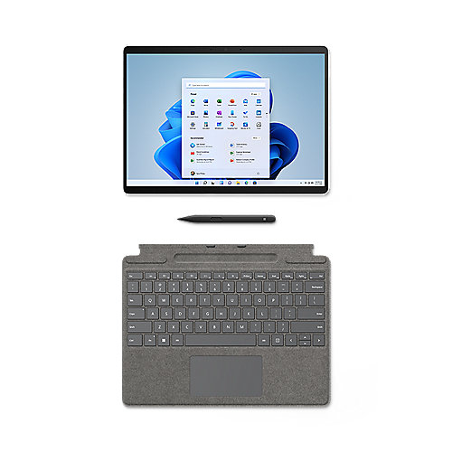 Surface Pro X 1X3-00003 Platin SQ2 16GB/512GB SSD 13" 2in1 LTE W10 KB Grau Pen 2
