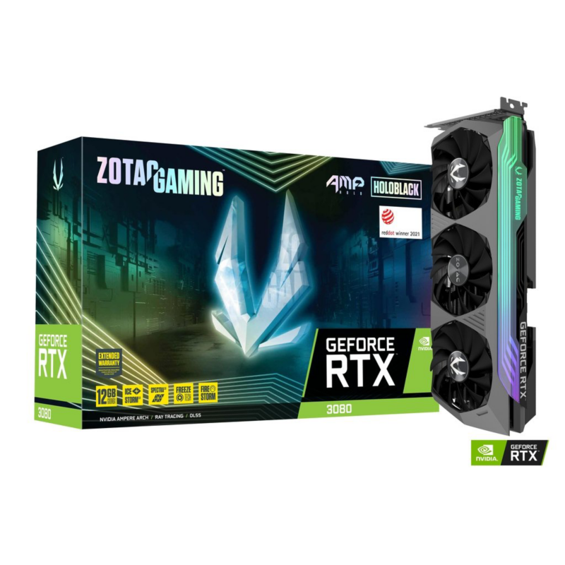Zotac  GAMING GeForce RTX 3080 AMP Holo 12GB GDDR6X Grafikkarte 3xDP/HDMI | 04895173624650
