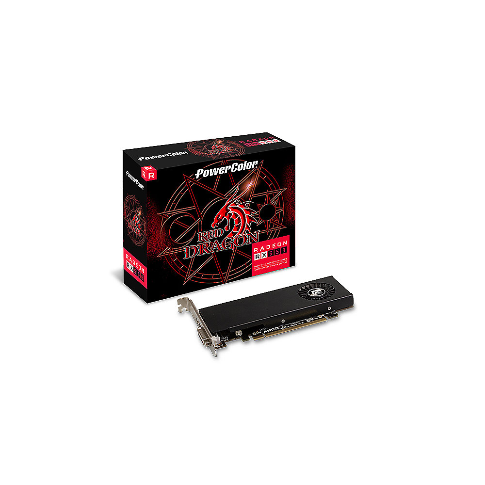 PowerColor AMD Radeon RX 550 Red Dragon Grafikkarte 4GB GDDR5 HDMI/DVI LP