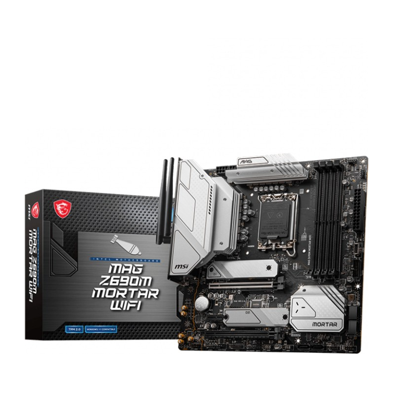 MSI  MAG Z690M MORTAR WIFI mATX Mainboard Sockel 1700 M.2/WIFI/BT/USB3.2/HDMI/DP | 04719072912499
