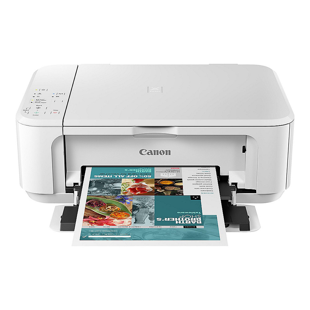 Canon PIXMA MG3650S Weiss Multifunktionsdrucker Scanner Kopierer WLAN