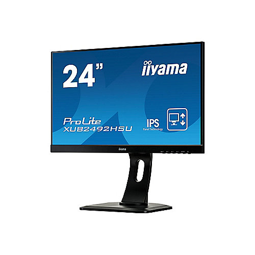 iiyama ProLite XUB2492HSU-B1 60,5cm (23,8") FHD IPS Monitor VGA/HDMI/DP Pivot