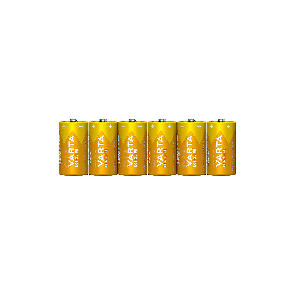 VARTA LongLife Batterie Baby C LR14 1,5V 6er Folienverpackung