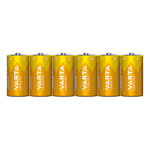 VARTA LongLife Batterie Baby C LR14 1,5V 6er Folienverpackung