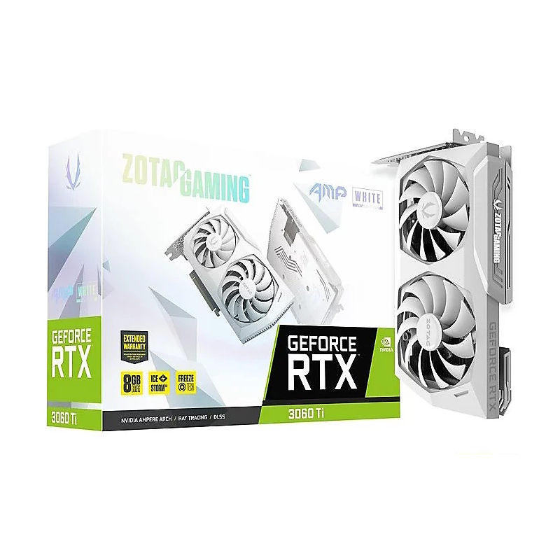 Zotac  GAMING GeForce RTX 3060Ti AMP White Ed. 8GB GDDR6 Grafikkarte 3xDP/HDMI | 04895173624216