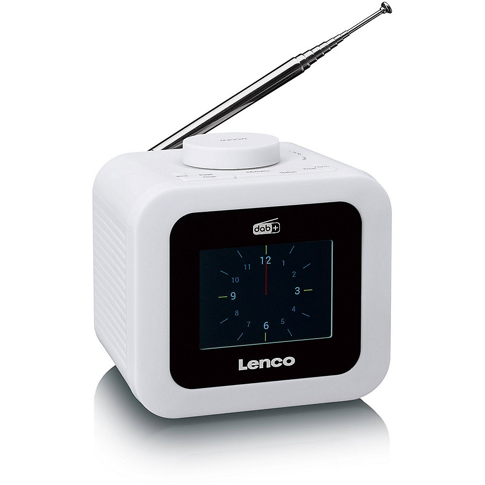 Lenco CR-620 FM-/DAB+ Radiowecker (Weiß)