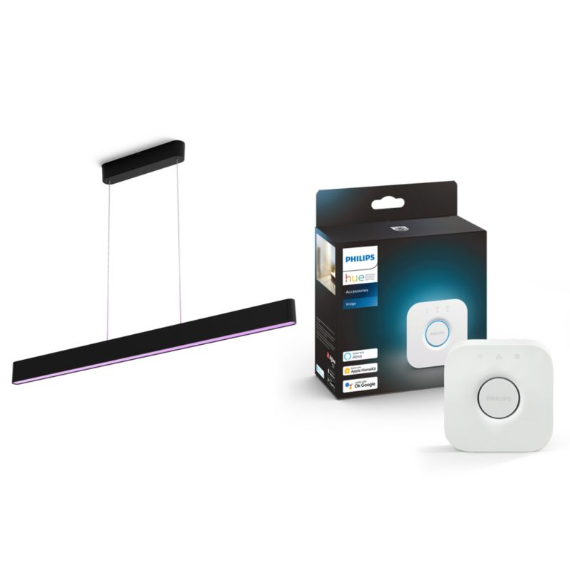 Philips Hue White & Color Ambiance Ensis schwarz inkl. Bridge 