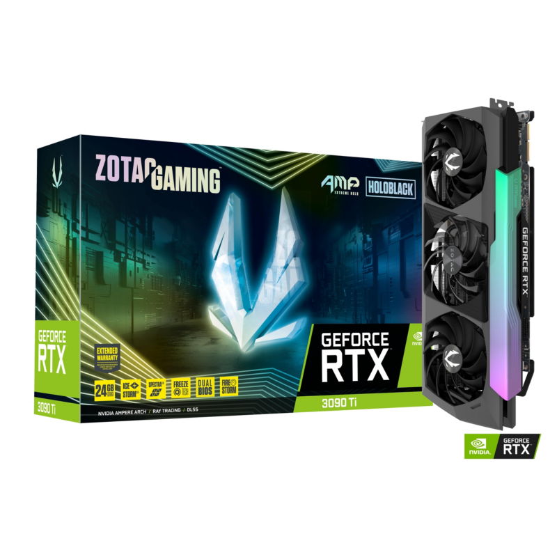 Zotac  GAMING GeForce RTX 3090Ti AMP Extr.Holo 24GB GDDR6X Grafikkarte 3xDP/HDMI | 04895173624957