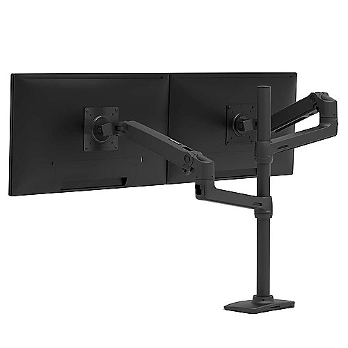 Ergotron LX Dual Monitorarm erweiterbar auf 4 Monitore, Tischhalterung (Schwarz)
