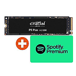 Crucial P5 Plus 1TB NVMe SSD 3D NAND PCIe M.2 inkl. 30 EUR Spotify-Guthaben