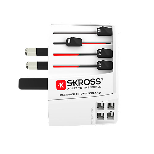 SKROSS MUV USB (4xA) Reiseadapter